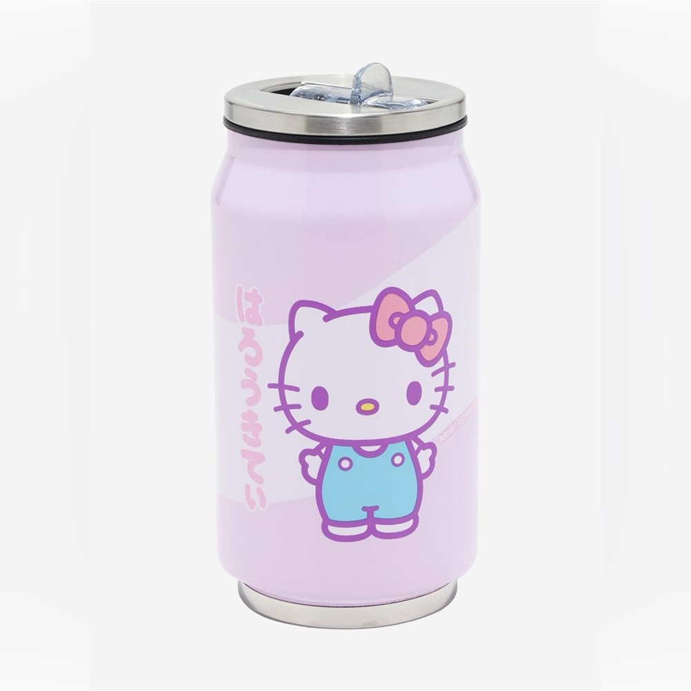 Hello Kitty Bows Soda Can Water Bottle